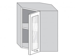 1.60.3у Шкаф настенный (h=720) угловой на 600мм со стекл. дверцей в Кунгуре - kungur.магазин96.com | фото