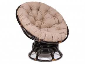 Кресло-качалка Papasan w 23/01 B с подушкой Antique brown, экошерсть Коричневый в Кунгуре - kungur.магазин96.com | фото