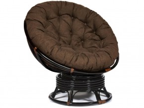 Кресло-качалка Papasan w 23/01 B с подушкой Antique brown, ткань Коричневый в Кунгуре - kungur.магазин96.com | фото