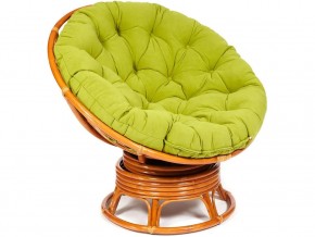 Кресло-качалка Papasan w 23/01 B с подушкой Cognac, флок Олива в Кунгуре - kungur.магазин96.com | фото