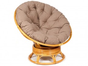 Кресло-качалка Papasan w 23/01 B с подушкой Honey, экошерсть Коричневый в Кунгуре - kungur.магазин96.com | фото