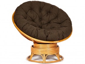 Кресло-качалка Papasan w 23/01 B с подушкой Honey, ткань Коричневый в Кунгуре - kungur.магазин96.com | фото