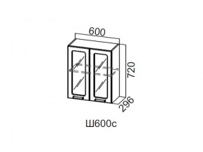 Ш600с/720 Шкаф навесной 600/720 (со стеклом) в Кунгуре - kungur.магазин96.com | фото